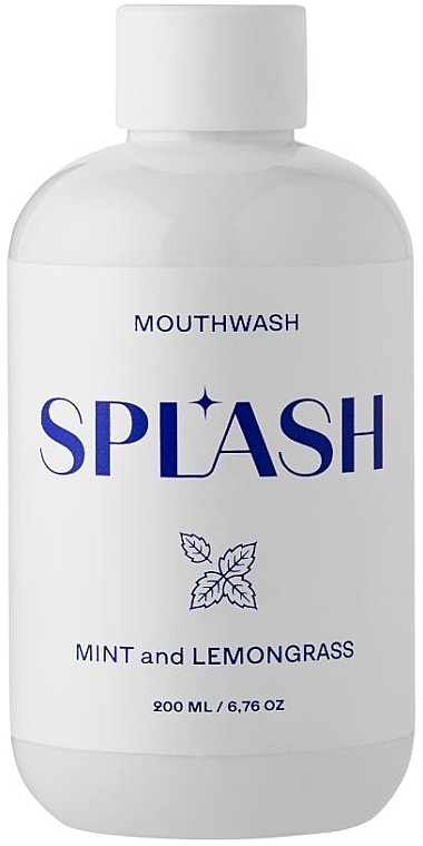 Ополаскиватель для полости рта со вкусом мяты и лемонграсса - Splash Mint And Lemongrass Moushwash — фото N1