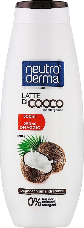 Гель-пена для ванны с кокосовым молоком - Neutro Derma — фото N1