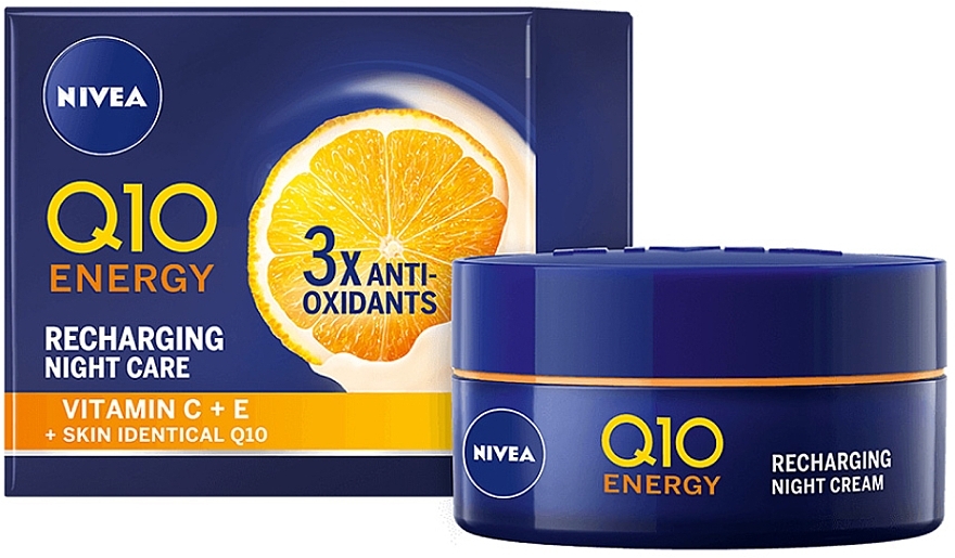 УЦІНКА Нічний крем "Відновлення енергії" - NIVEA Q10 Energy Recharging Night Care * — фото N1