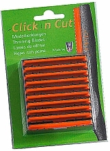 Парфумерія, косметика Змінні моделювальні леза для безпечної бритви, 10 шт. - Witte Click'n Cut Thinning Blades