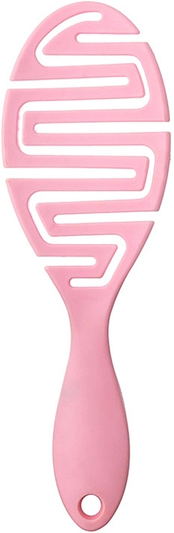 Продувная щетка для укладки волос и сушки феном, розовая - PinkYael — фото N1