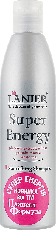 УЦЕНКА Шампунь "Супер энергия" для ослабленных и тусклых волос - Placen Formula Lanier Super Energy Shampoo * — фото N1