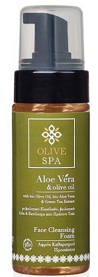 Очищувальна пінка для обличчя з алое вера - Olive Spa Aloe Vera Face Cleansing Foam — фото N1