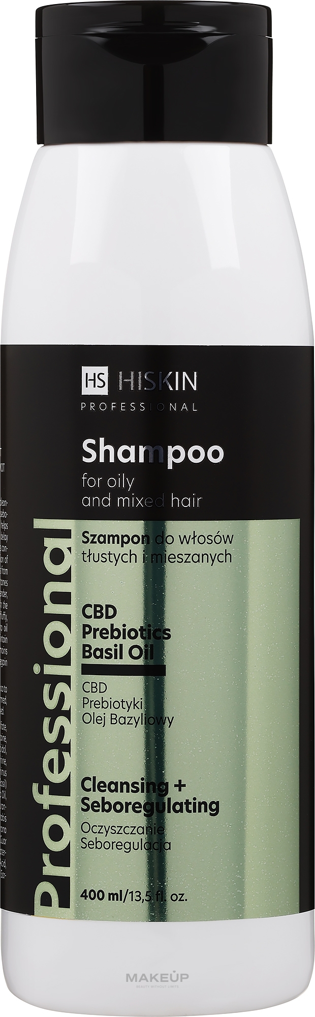 Шампунь для жирного волосся - HiSkin CBD Shampoo For Oily Hair — фото 400ml