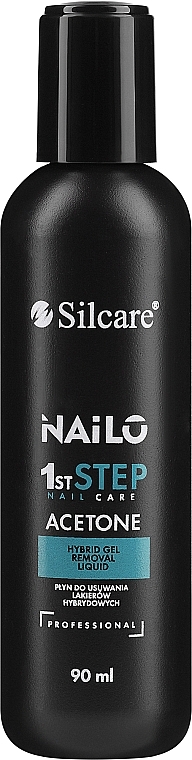Рідина для зняття гель-лаку - Silcare Nailo Aceton — фото N1