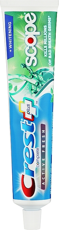 Відбілювальна зубна паста  - Crest Complete Multi-Benefit Whitening Scope Minty Fresh Striped — фото N7