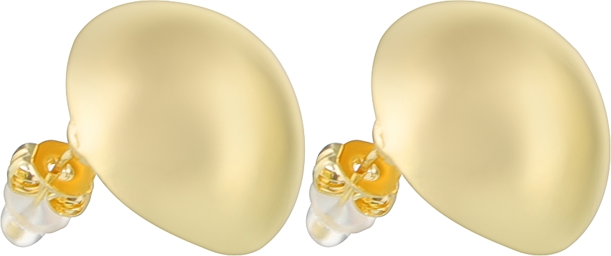 Сережки "Золоті Сфери", застібка цвяшки - Frau Schein — фото N1