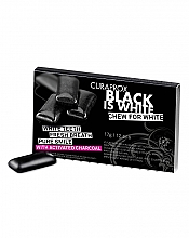 Жевательная резинка - Curaprox Black Is White Chew To White Chewing Gum — фото N1