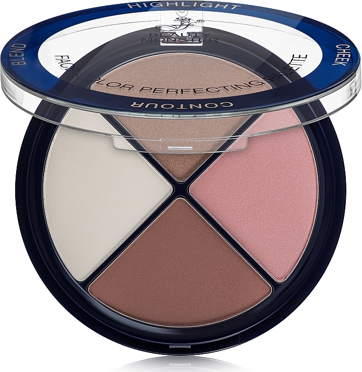 Палетка для контурирования лица - FFleur Face Color Perfecting Palette — фото N1