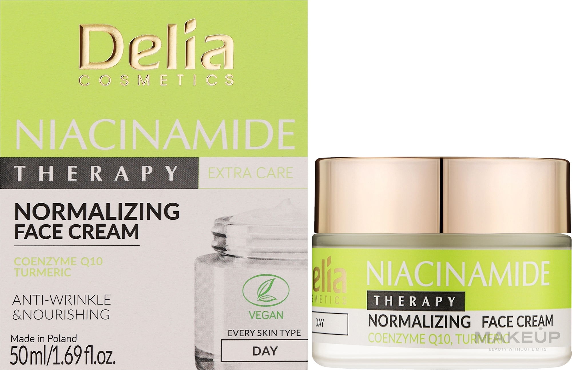 Дневной крем для лица с ниацинамидом - Delia Niacinamide Therapy Normalizing Day Face Cream — фото 50ml