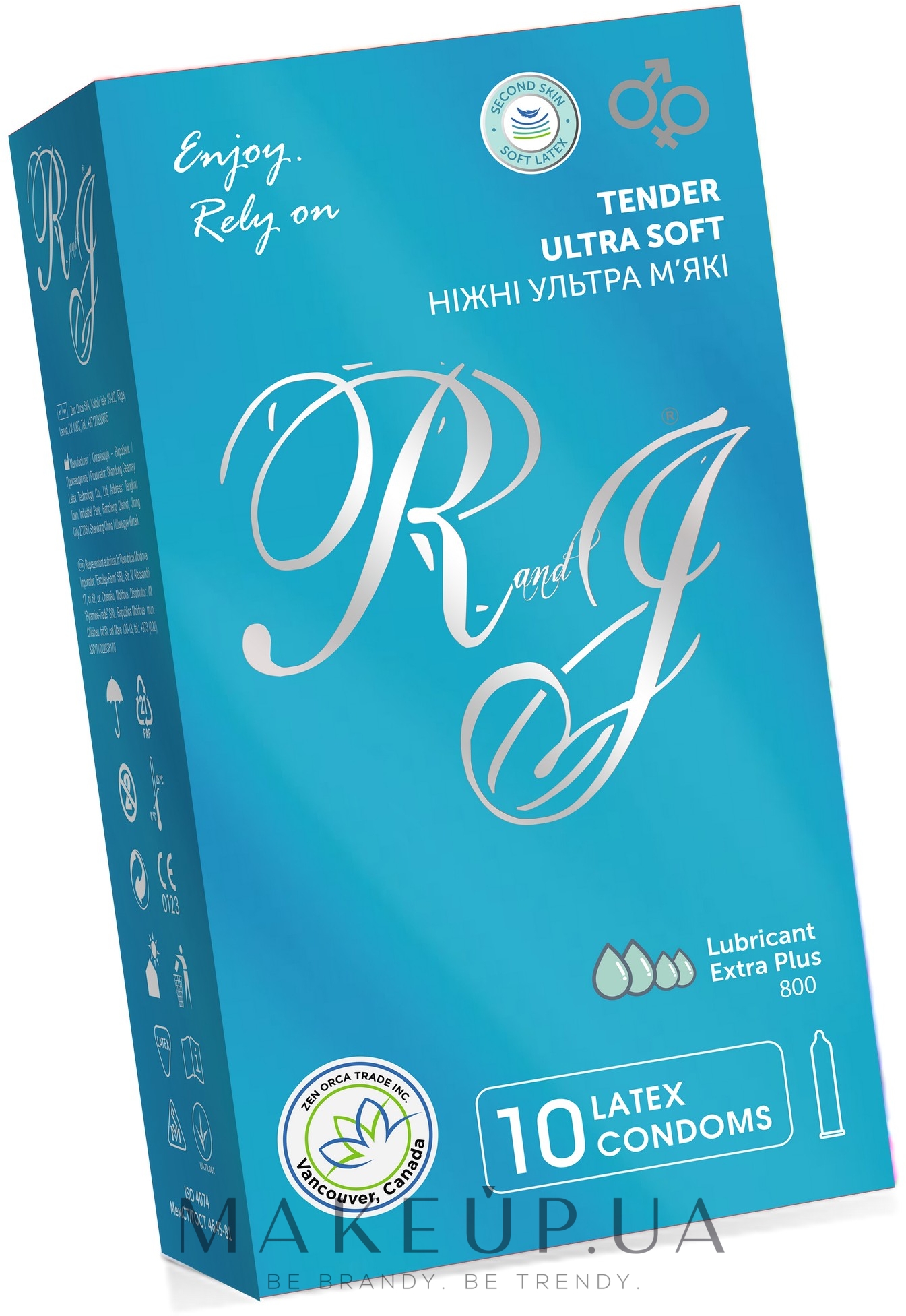 Презервативы нежные ультра мягкие , 10шт - R&J Tender Ultra Soft — фото 10шт