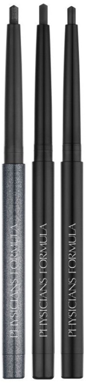 Набір водостійких гелевих олівців з трьома фінішами - Physicians Formula  Eye Booster Gel Eyeliner Trio Black (eyeliner/3*0.37g) — фото N1