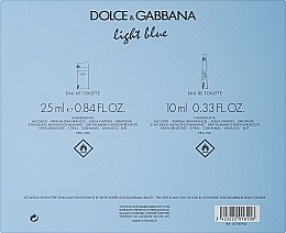 Dolce & Gabbana Light Blue - Набор (edt/25ml + edt/10ml) — фото N4
