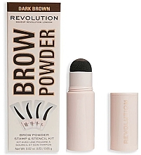 Духи, Парфюмерия, косметика Набор для бровей - Makeup Revolution Brow Powder Stamp & Stencil Kit 