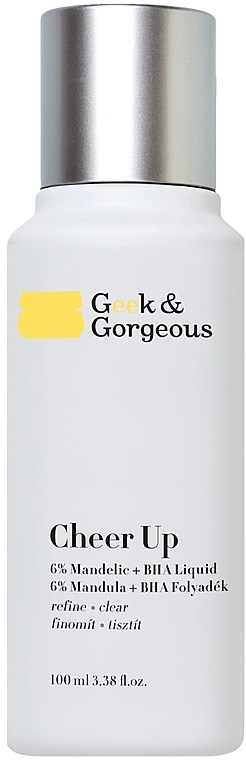 Ексфоліант для комбінованої та проблемної шкіри - Geek & Gorgeous Cheer Up 6% Mandelic + BHA Liquid — фото N3