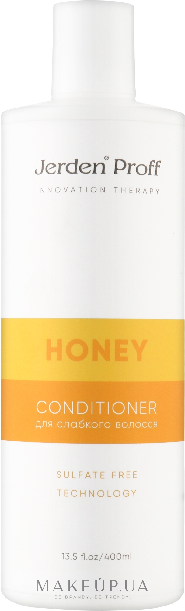 Кондиционер для волос безсульфатный медовый с маточным молочком - Jerden Proff Honey — фото 400ml