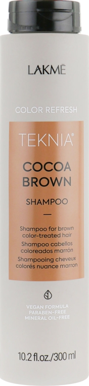 Шампунь для оновлення кольору коричневих відтінків волосся - Lakme Teknia Color Refresh Cocoa Brown Shampoo — фото N1