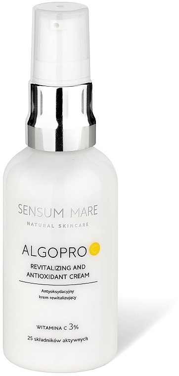 Антиоксидантный восстанавливающий крем с витамином С 3% - Sensum Mare Algopro C Revitalizing And Antioxidant Cream — фото N1