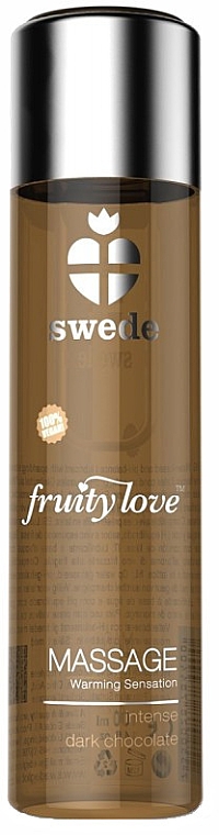 Массажный гель "Насыщенный темный шоколад" - Swede Fruity Love Massage Warming Sensation Intense Dark Chocolate — фото N1