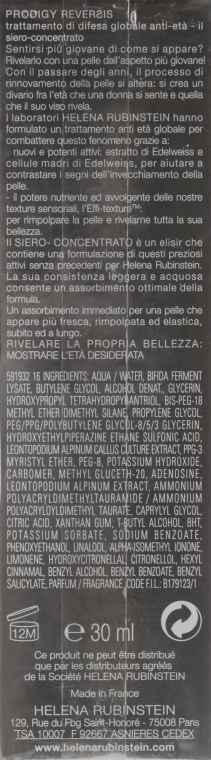 Антивікова сиворотка для обличчя - Helena Rubinstein Prodigy Reversis Surconcentrate — фото N2