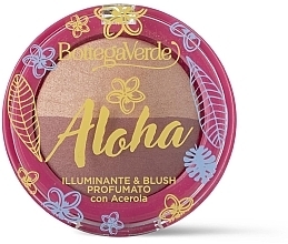 Парфумерія, косметика Рум'яна та хайлайтер для обличчя - Bottega Verde Aloha Highlighter & Blush Scented with Acerola