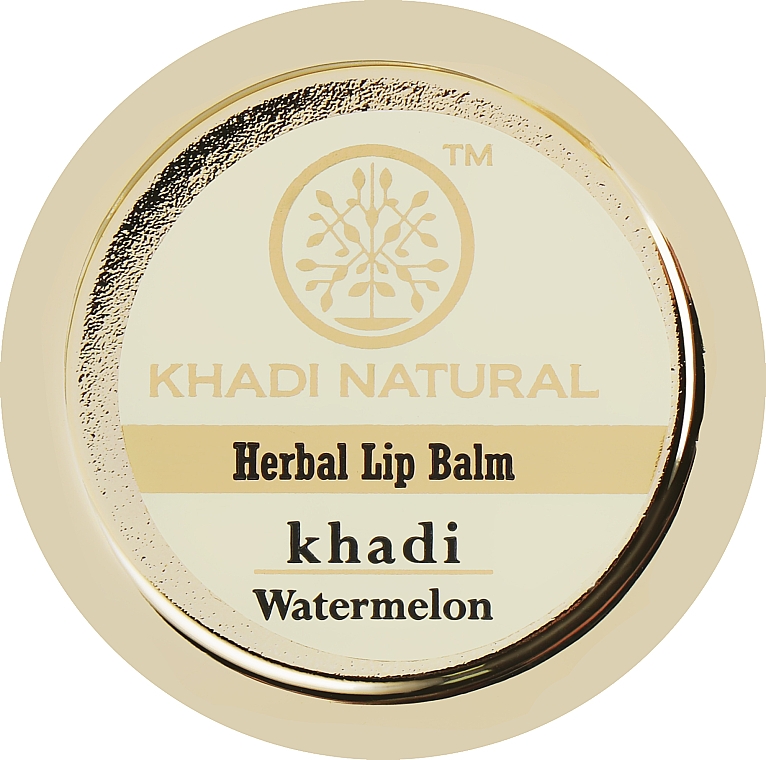 Натуральный аюрведический бальзам для губ "Арбуз" - Khadi Natural Ayurvedic Herbal Lip Balm Watermelon 