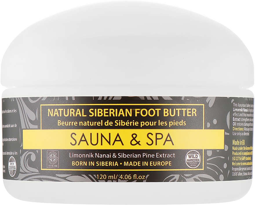 Натуральное густое сибирское масло для ног "Sauna & Spa" - Natura Siberica