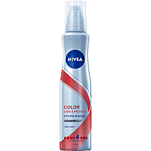 Парфумерія, косметика Мус для волосся "Захист кольору та догляд" - NIVEA Color Care & Protect Styling Mousse Extra Strong