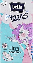 Духи, Парфюмерия, косметика Прокладки For Teens Sensitive Extra Soft, 20 шт - Bella