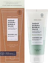 Сахарный скраб для кожи головы и тела "Тропический лес" - Voesh Sugar Scrub+Bubble Wash Rainforest Mist — фото N2