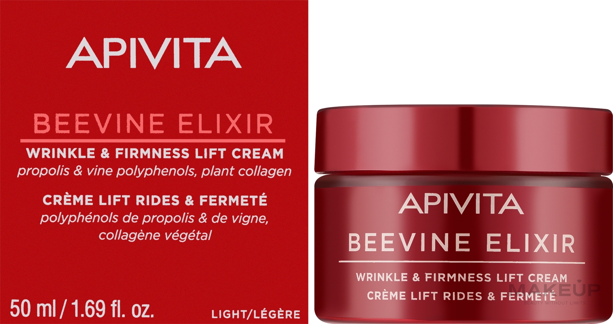 Легкий крем против морщин для укрепления и лифтинга - Apivita Beevine Elixir Wrinkle & Firmness Lift Cream Light Texture — фото 50ml