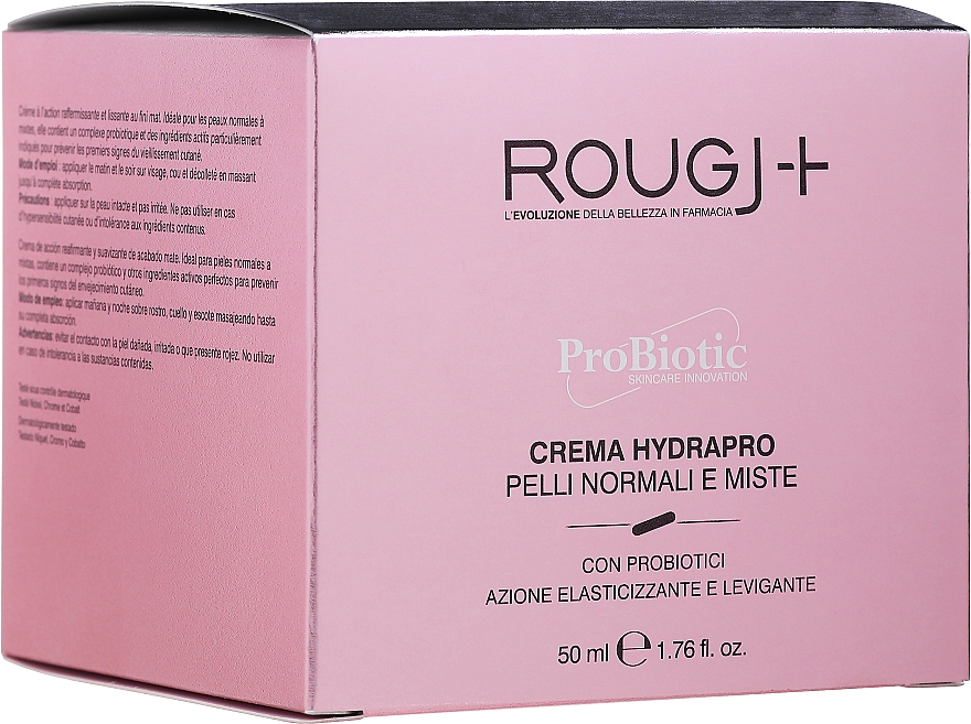 Крем для лица с пробиотиками - Rougj+ ProBiotic Crema Hydrapro — фото N1
