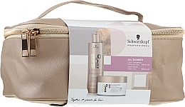 Духи, Парфюмерия, косметика Набор - Schwarzkopf Professional BlondMe All Blondes Light (h/shm/300ml + h/mask/200ml + cosmetic bag/1pc)