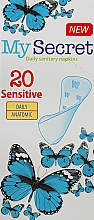 Щоденні гігієнічні прокладки "Sensitive Daily Anatomic", 20шт - My Secret — фото N1