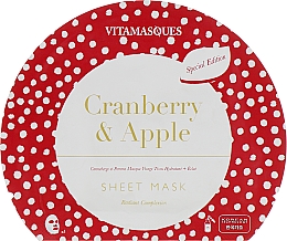 Духи, Парфюмерия, косметика Маска для лица "Клюква и яблоко" - Vitamasques Sheet Mask Cranberry & Apple