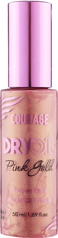 Сухое масло для волос и тела - Courage Dry Oil Pink Gold