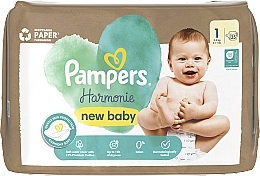 Подгузники Harmonie New Baby, размер 1, 2-5 кг, 35 шт. - Pampers — фото N2