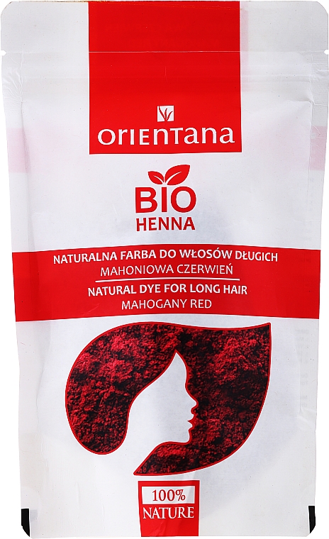 Рослинна фарба для довгого волосся - Orientana Bio Henna Natural For Long Hair