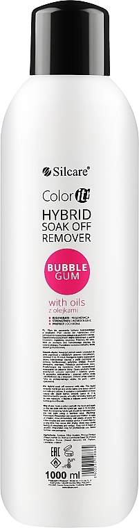 Жидкость для снятия гель-лака - Silcare Soak Off Remover Bubble Gum — фото N3