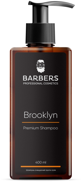 Шампунь для мужчин против перхоти - Barbers Brooklyn Premium Shampoo
