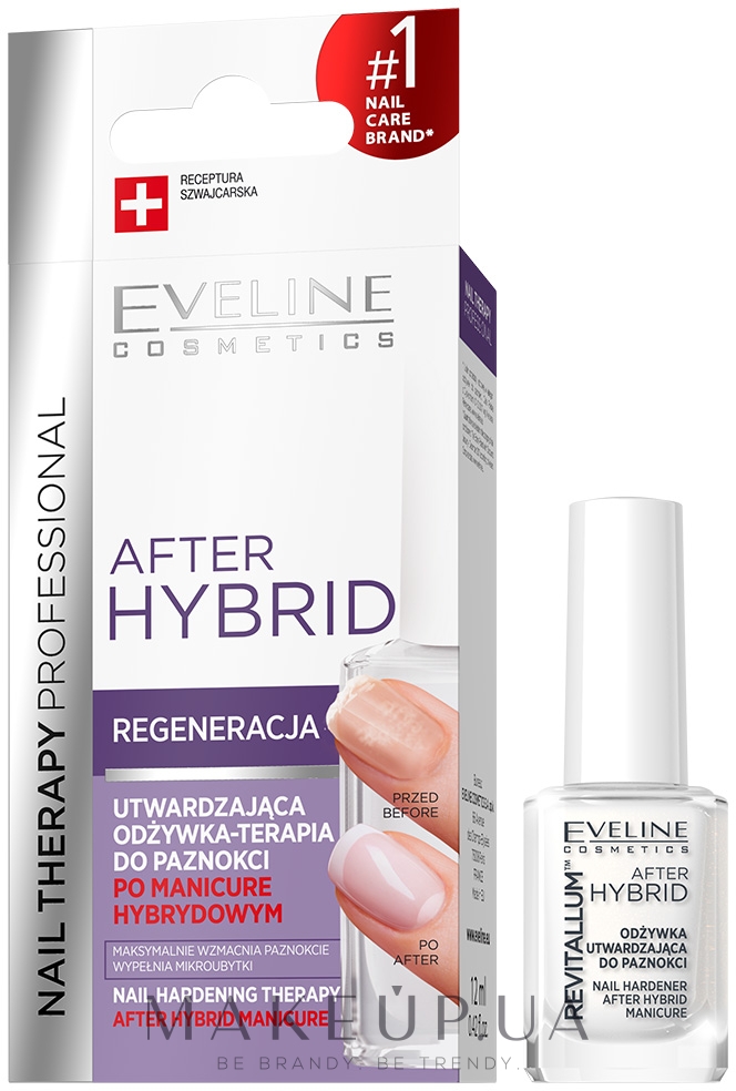 Укрепляющий кондиционер для ногтей - Eveline Cosmetics After Hybrid Manicure — фото 12ml
