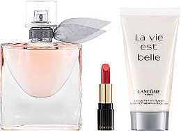 Lancome La Vie Est Belle - Набор (edp/50ml + b/lot/50ml + lipstick/1.6g) — фото N2