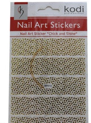 Наклейка для дизайна ногтей - Kodi Professional Nail Art Stickers BP013 — фото N1