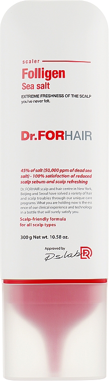 Пилинг для кожи головы с частицами из соли мертвого моря - Dr.FORHAIR Sea Salt Scaler