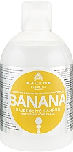 Духи, Парфюмерия, косметика Банановый шампунь для укрепления волос с мультивитаминным комплексом - Kallos Cosmetics Banana Shampoo