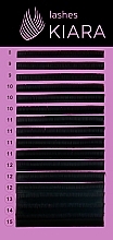 Парфумерія, косметика Вії для нарощування D 0.10 (8-15 mm) - Kiara Lashes