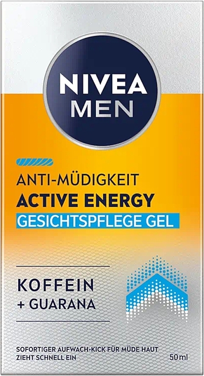 Гель для лица "Заряд энергии" - NIVEA MEN Active Energy Gel Caffeine + Guarana — фото N2