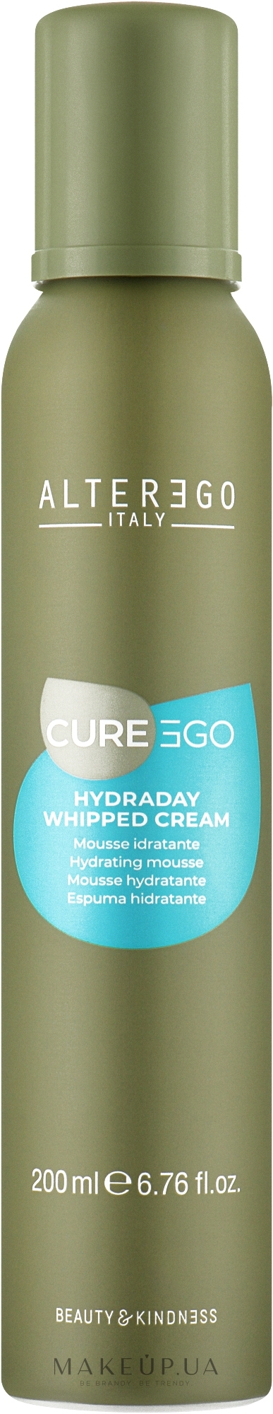 Увлажняющий мусс-кондиционер для волос - Alter Ego CureEgo Hydraday Whipped Cream — фото 200ml