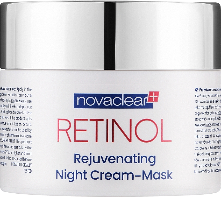 Омолаживающая ночная крем-маска для лица - Novaclear Retinol Rejuvenating Night Cream-Mask — фото N1