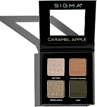 Палетка теней - Sigma Beauty Caramel Apple Eyeshadow Quad — фото N1